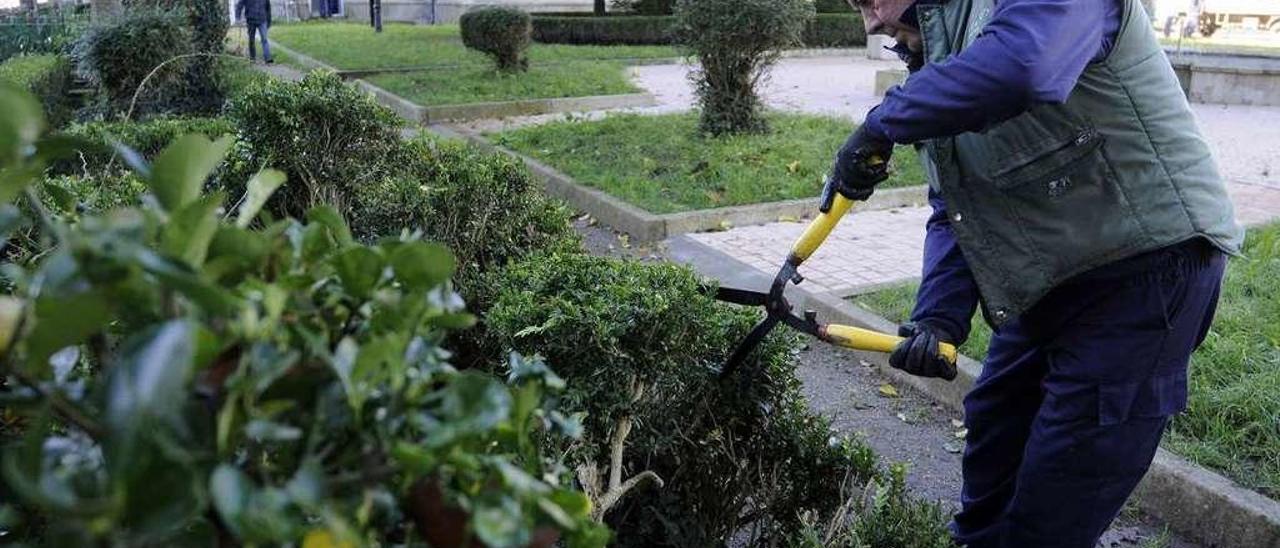 Los setos se retirarán y se construirá un paseo adoquinado que bordee la zona ajardinada. // Bernabé/J.Lalín