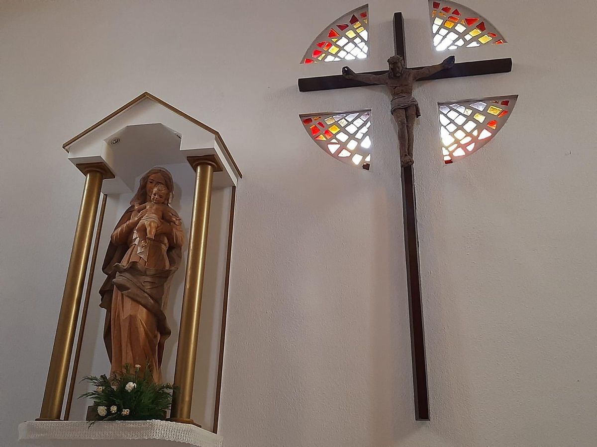 Detalle del interior del templo.