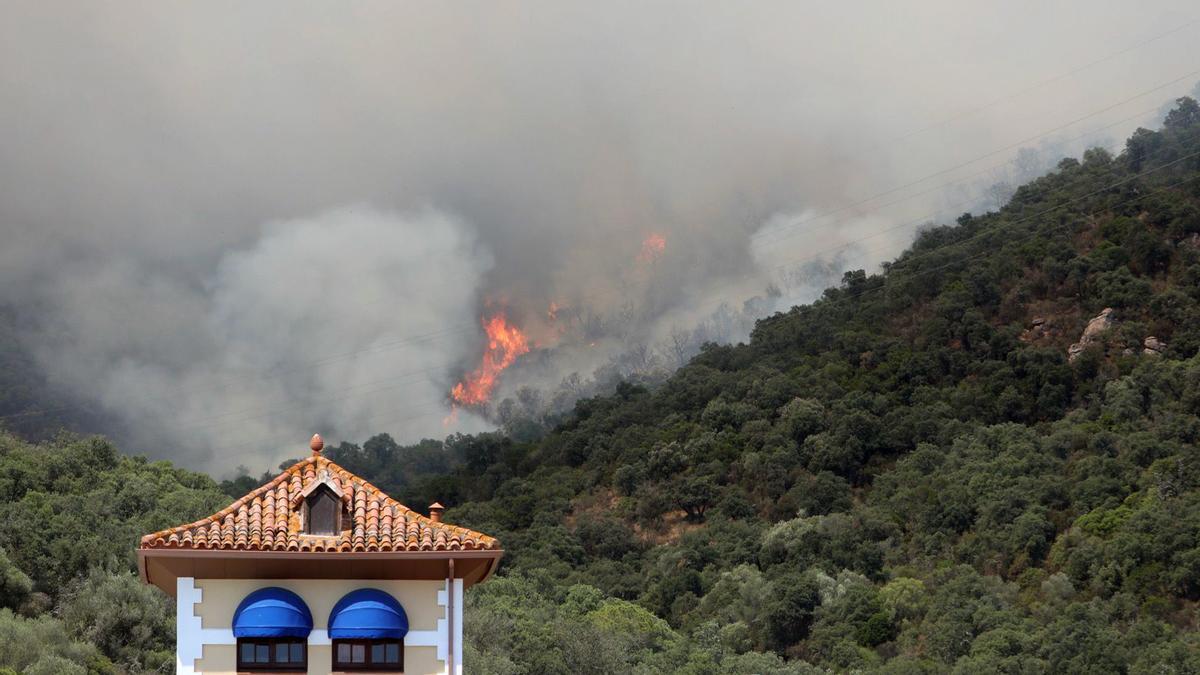 Incendio forestal en Castell dAro