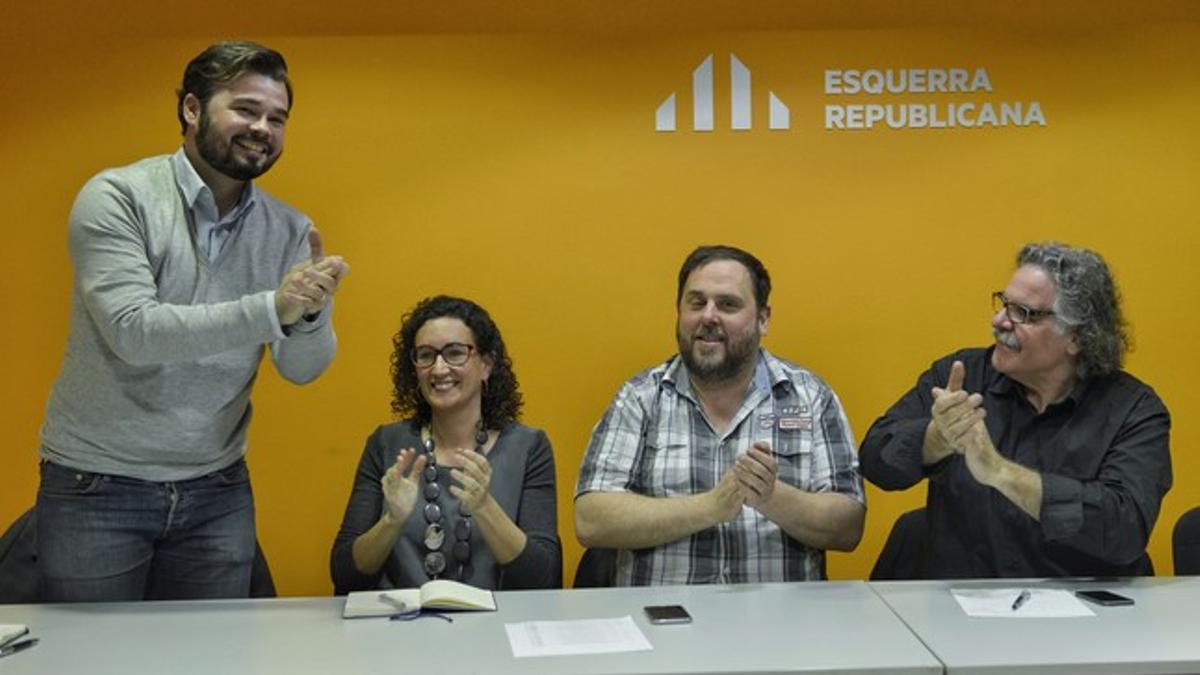 Rueda de prensa de ERC para valorar los resultados del 20D