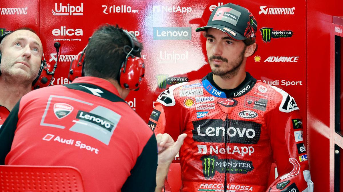 Pecco Bagnaia firmó un buen fin de semana en Japón, pero en Indonesia tocó fondo de nuevo