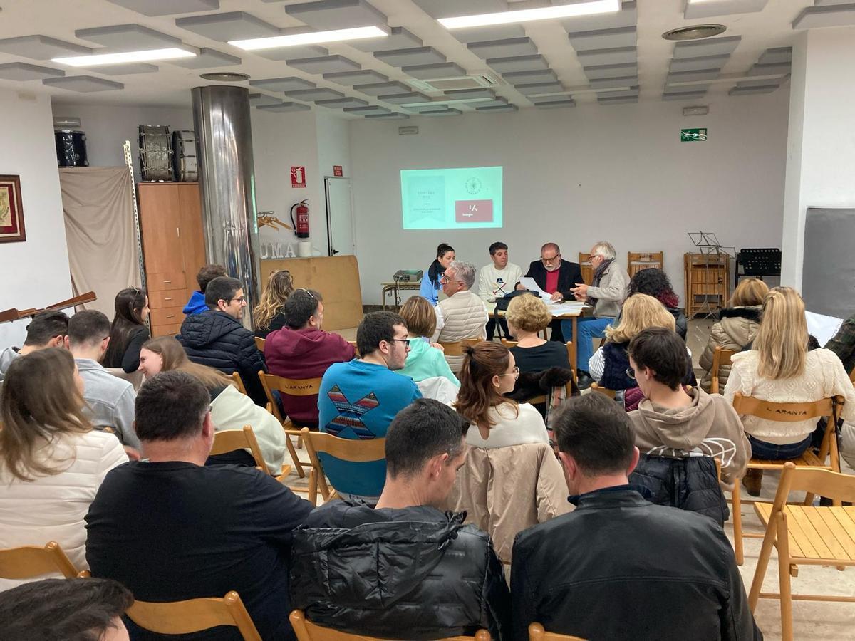 Asamblea general de la banda de música l'Aranya de Albaida.