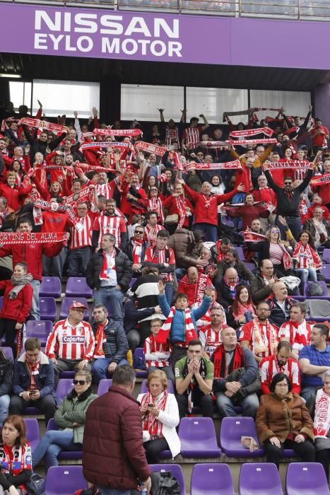 Así apoya La Mareona al Sporting en el José Zorrilla