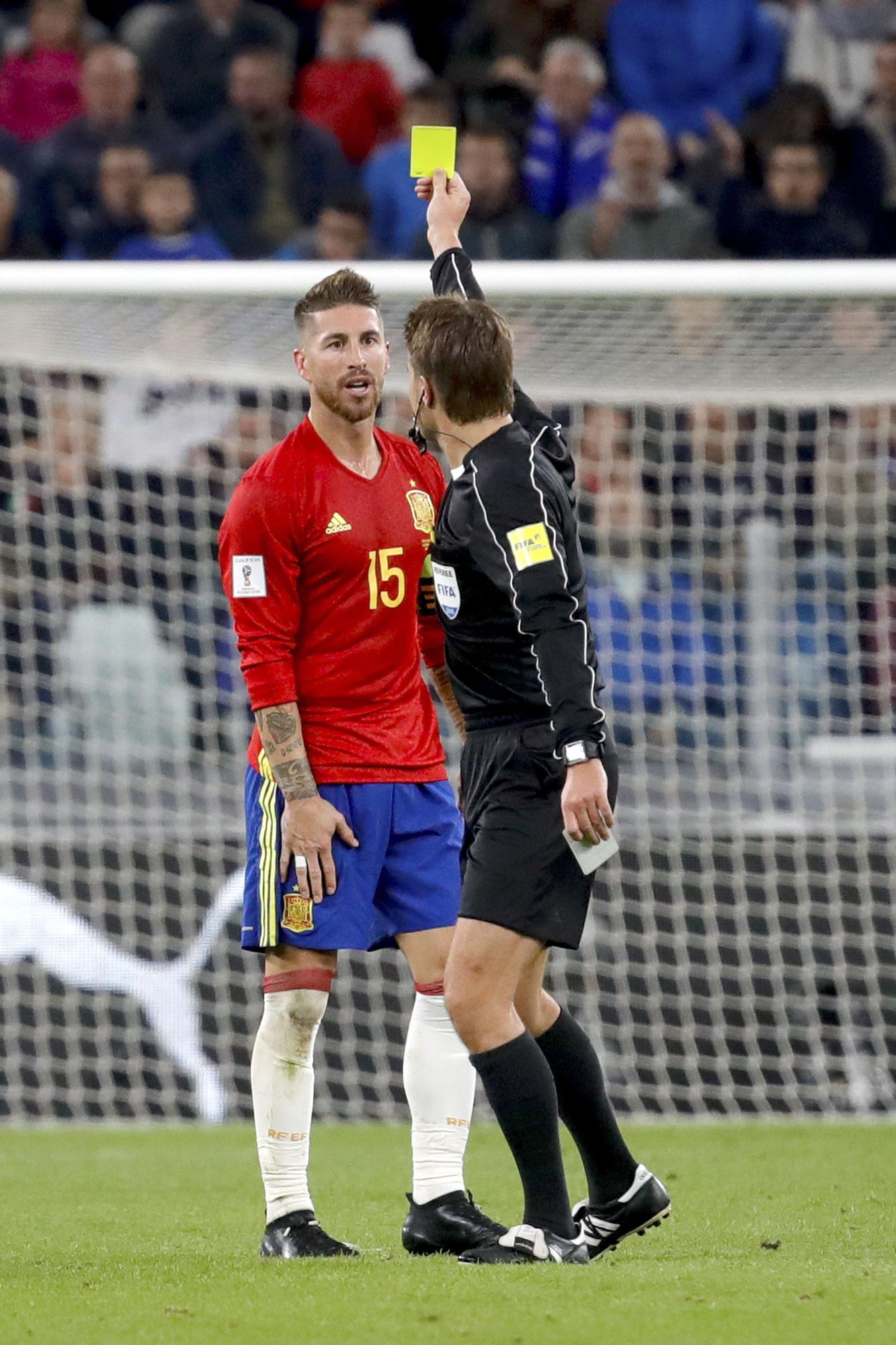 La trayectoria de Sergio Ramos en la selección española, en imágenes