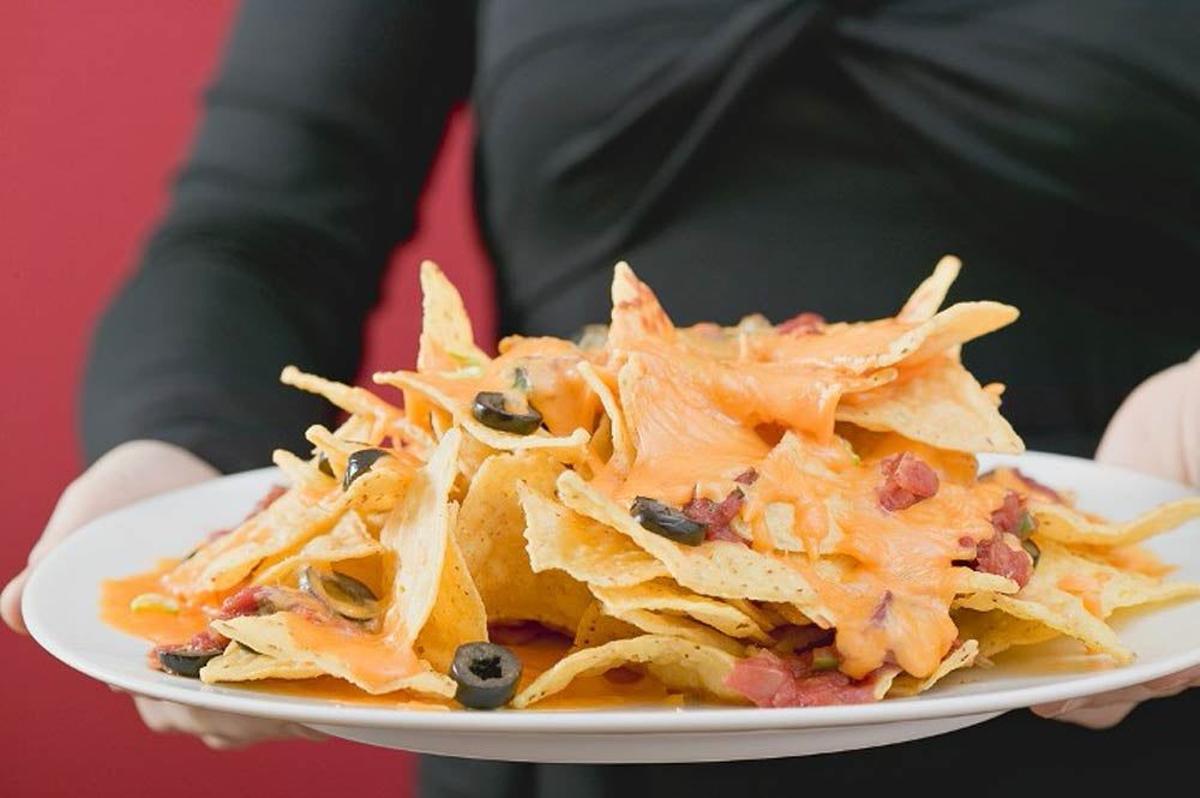 Nachos con queso