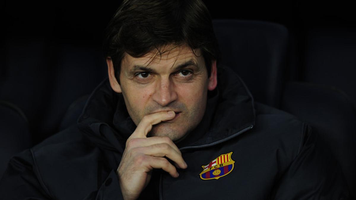 Tito Vilanova, en una imagen de archivo, en el Camp Nou.