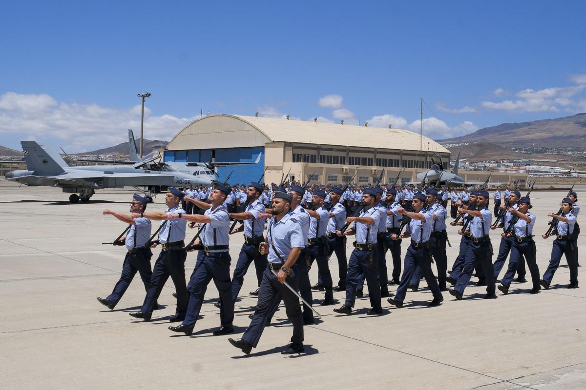 Llegada de los aviones Eurofighter a la Base Aérea de Gando, en Gran Canaria Llegada de los aviones Eurofighter a la Base Aérea de Gando, en Gran Canaria