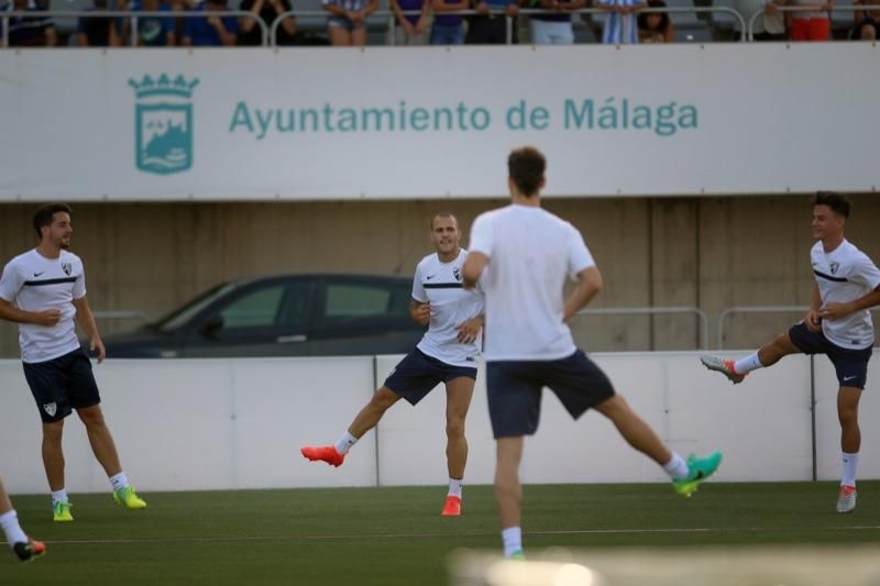 Entrenamiento de puertas abiertas del Málaga CF