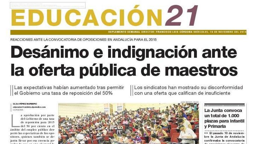 Desánimo e indignación ante la oferta pública de maestros