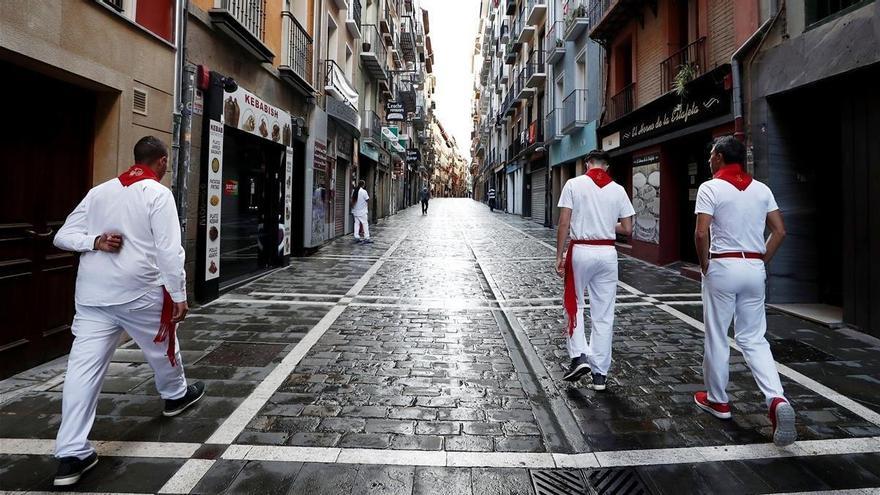 Ni corredores ni toros por el covid: así fue el &#039;no encierro&#039; de San Fermín