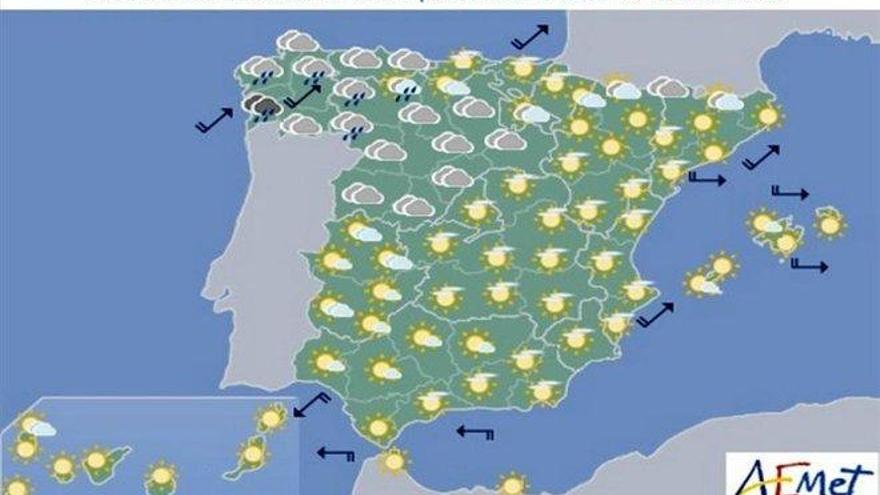 Aemet: Pronóstico del tiempo en toda España para este lunes