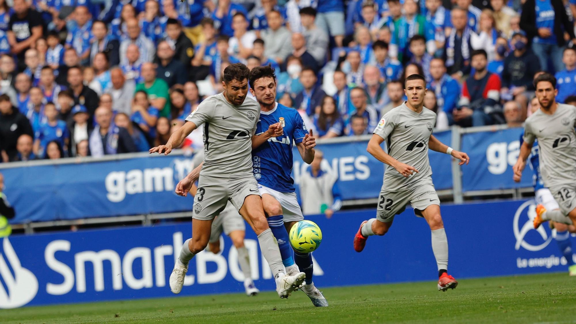 El partido del Oviedo ante el Ibiza, en imágenes