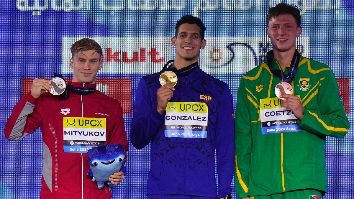 Hugo González, con la medalla de oro