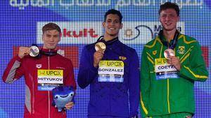 Hugo González, con la medalla de oro