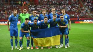 La Selección de Ucrania, antes de enfrentarse a Polonia