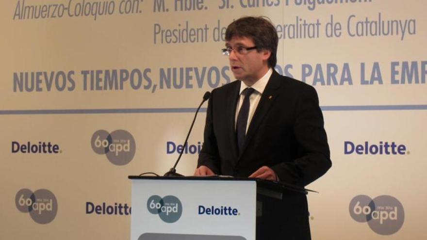 Puigdemont descarta que el Govern suba el IRPF.