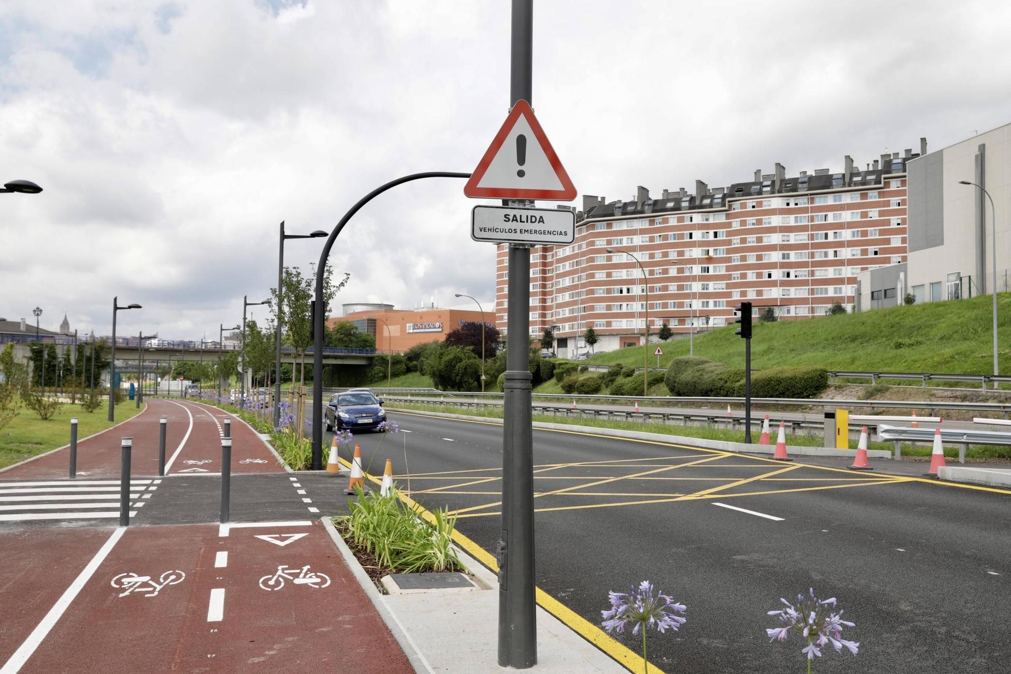 Inauguración del parque lineal de entrada a Oviedo por la "Y"