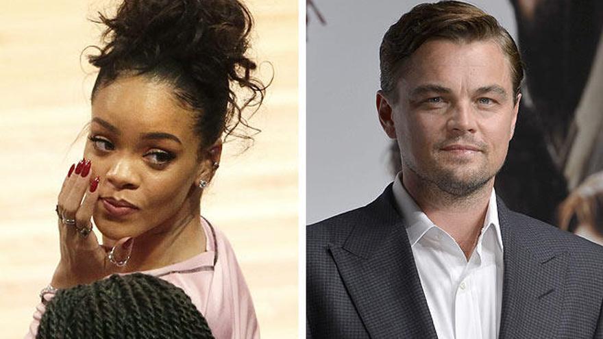 Rihanna y Leonardo DiCaprio.