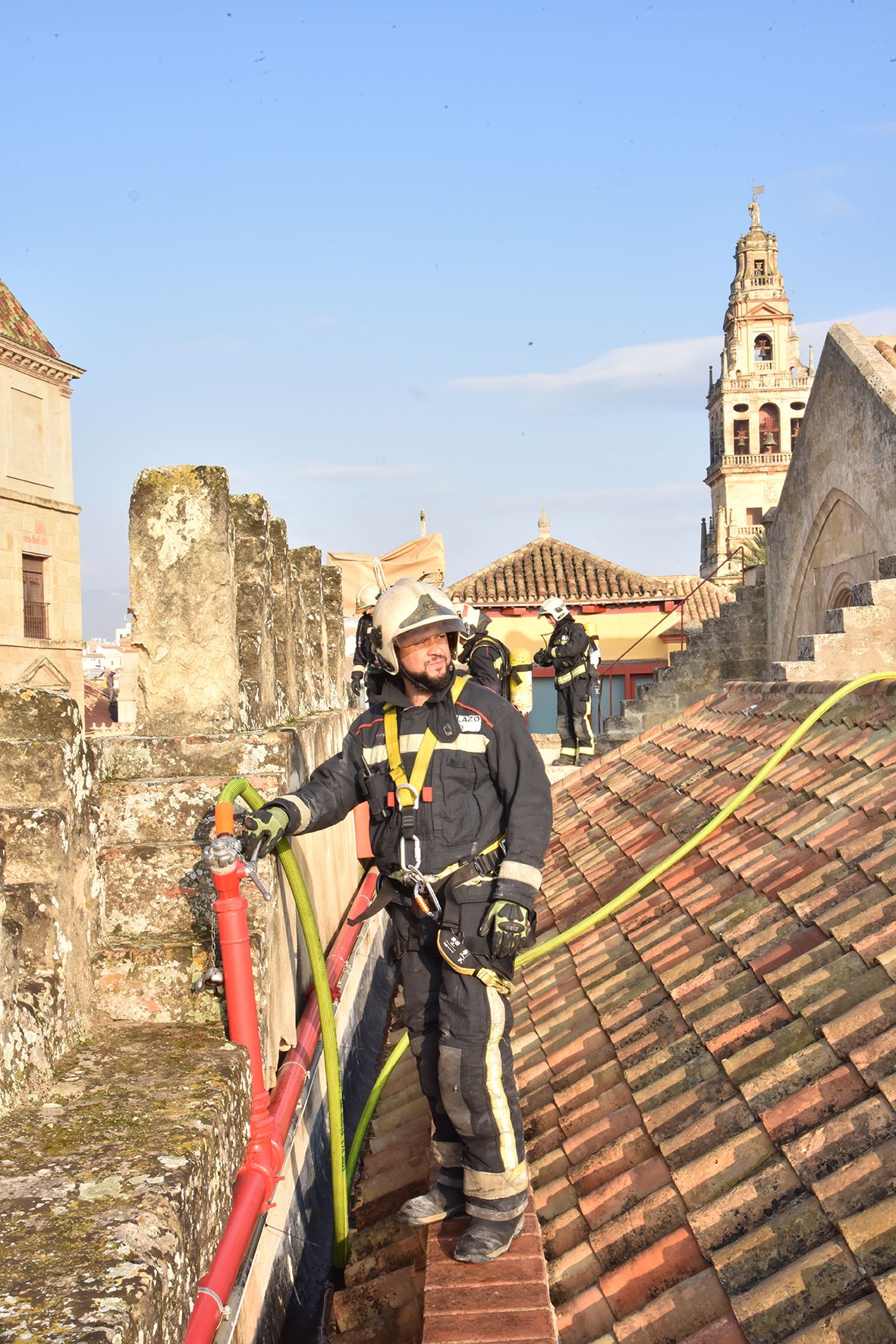 Simulacro de incendio en la Mezquita-Catedral de Córdoba