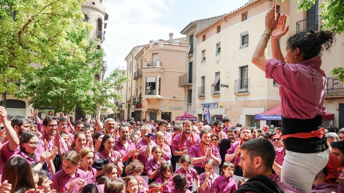 La colla castellera, els Moixiganguers d’Igualada