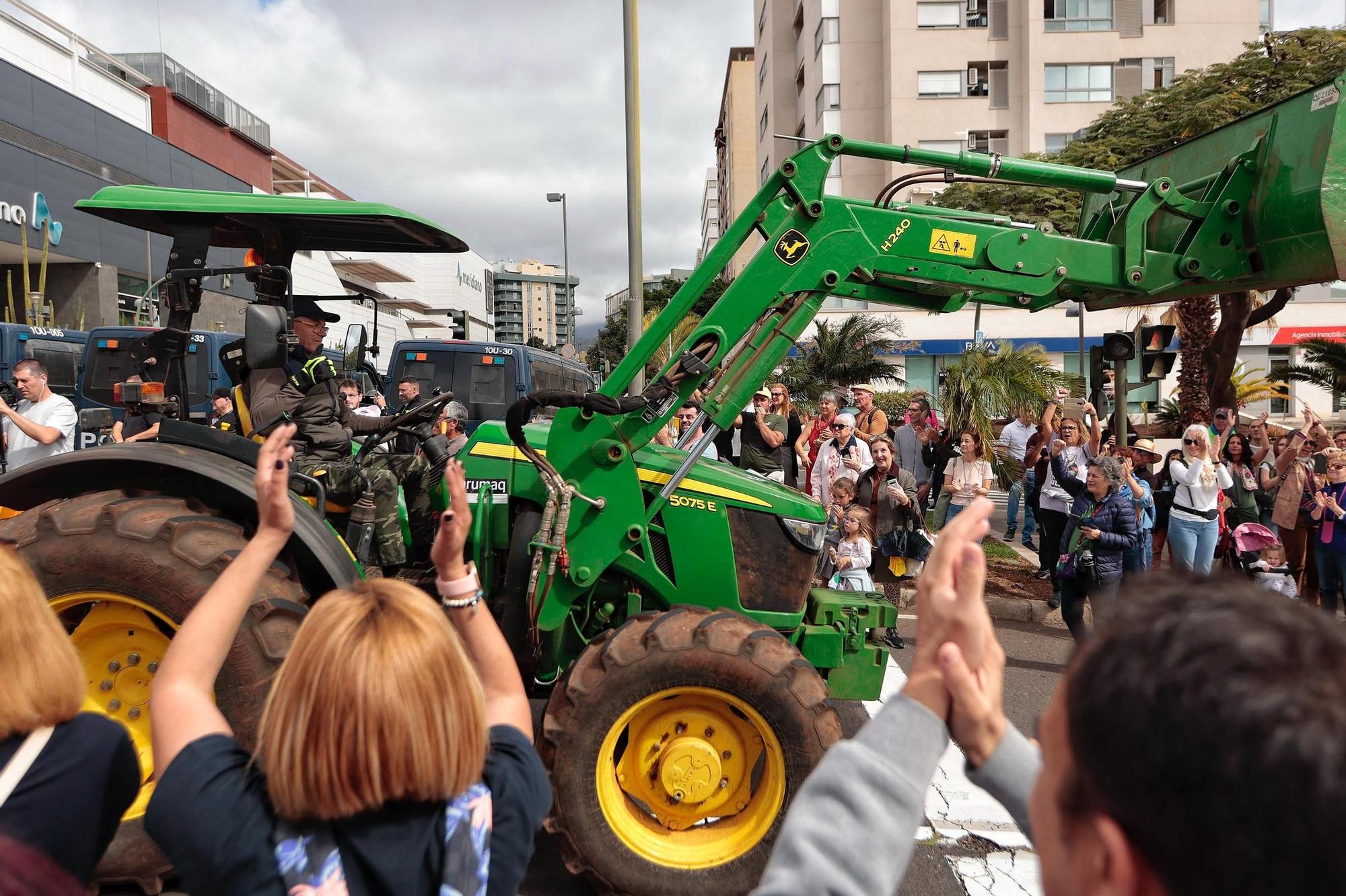 El sector agrario protesta en las calles de Santa Cruz