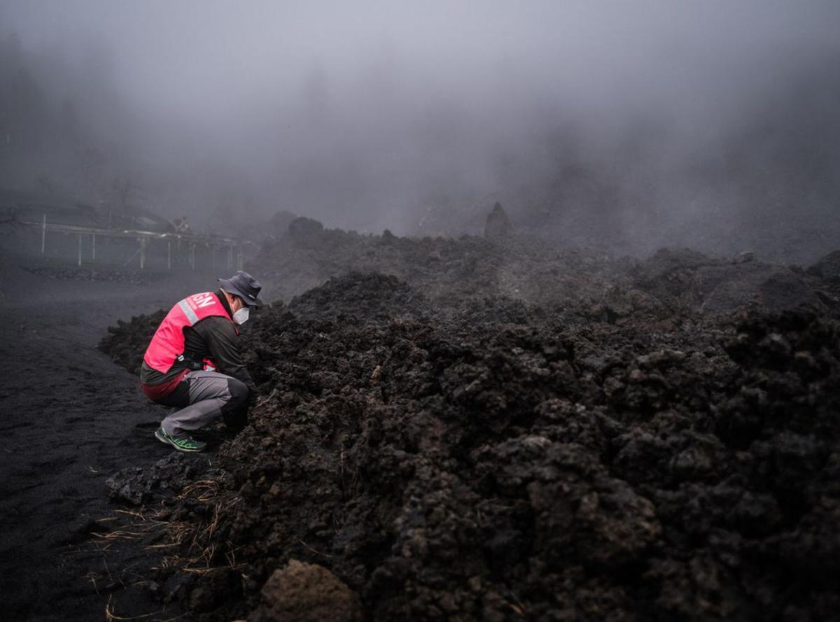 Un volcán ya sin signos vitales  pero ‘auscultado’ por la ciencia