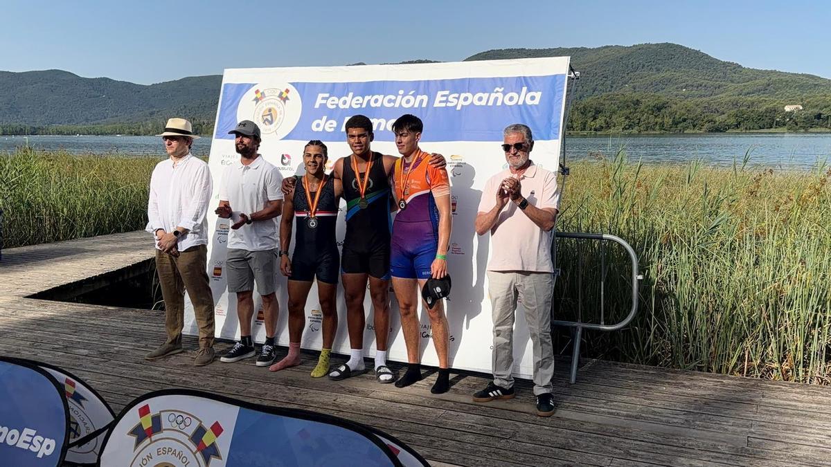 Yamil Figueroa, a dalt de tot del podi a Banyoles.