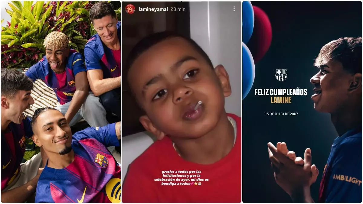 El agradecimiento de Lamine por las felicitaciones recibidas