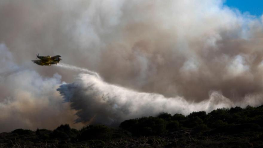 Extinguen el último conato de incendio en El Saler (Valencia), el tercero en apenas 24 horas