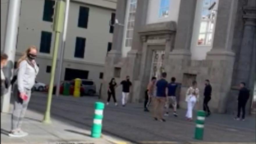 Pelea en pleno centro de Santa Cruz de Tenerife