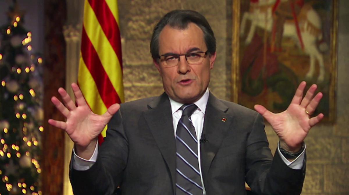 Missatge de Cap d’Any del president de la Generalitat de Catalunya, Artur Mas.