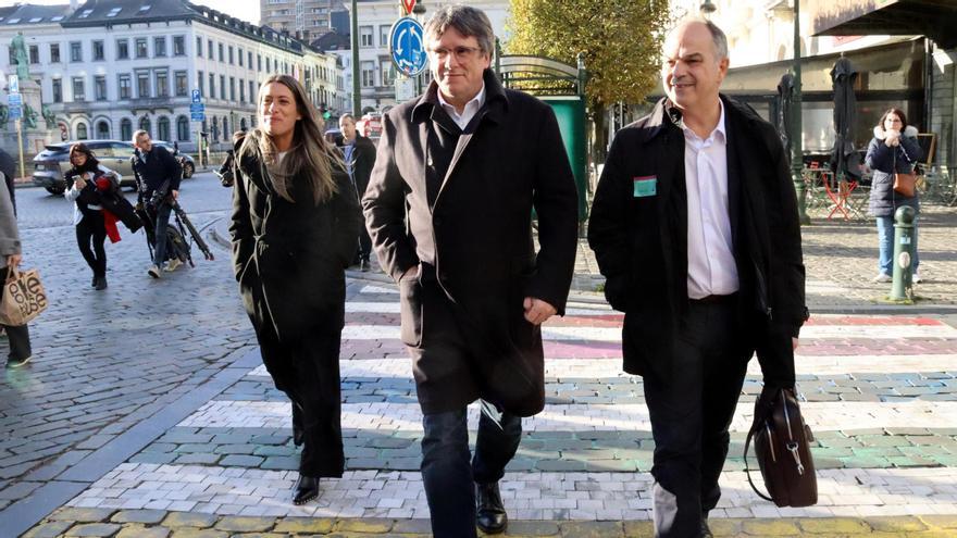 Carles Puigdemont, Jordi Turull y Míriam Nogueras en una imagen reciente.