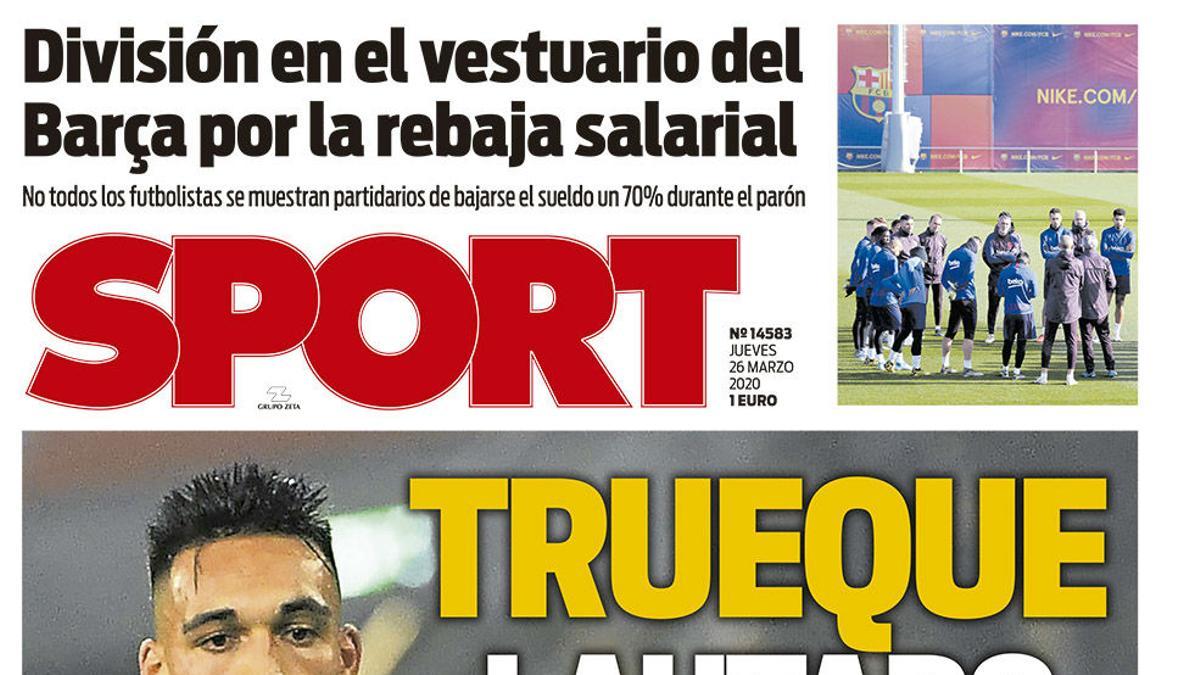 La portada de hoy