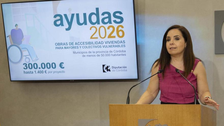 La Diputación de Córdoba destina 300.000 euros a mejorar la accesibilidad de viviendas: requisitos y municipios donde se desarrollarán