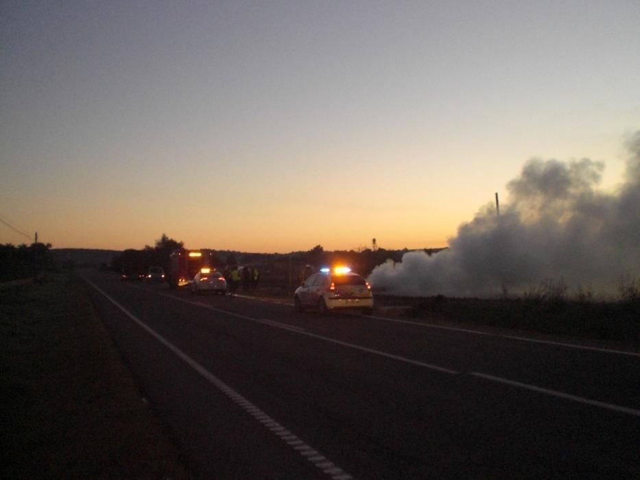 Accidente en la carretera vieja de Sineu