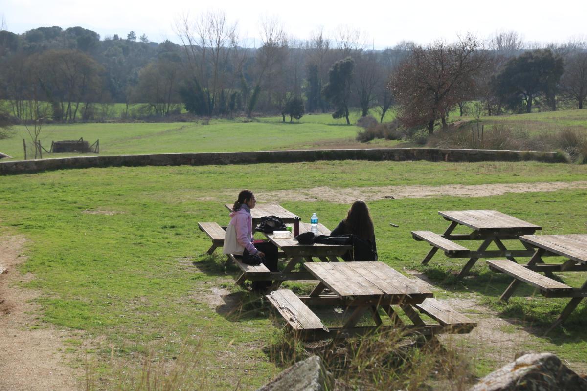 Turistes a les Gavarres.