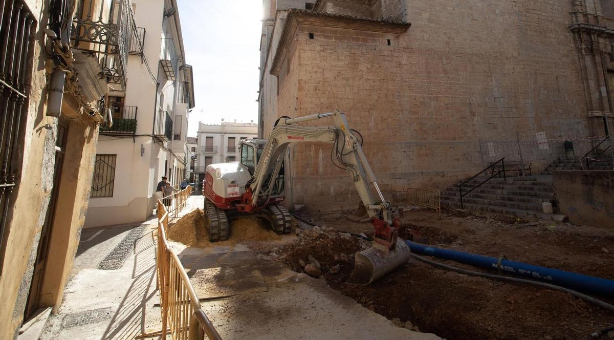 Imagen de archivo de unas obras impulsadas por Aigües de Sagunt-