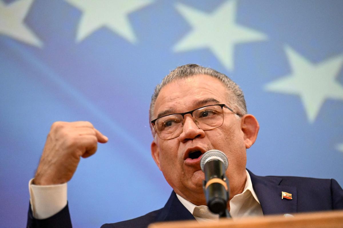 Enrique Márquez, durante una rueda de prensa, el pasado 27 de febrero en Caracas.