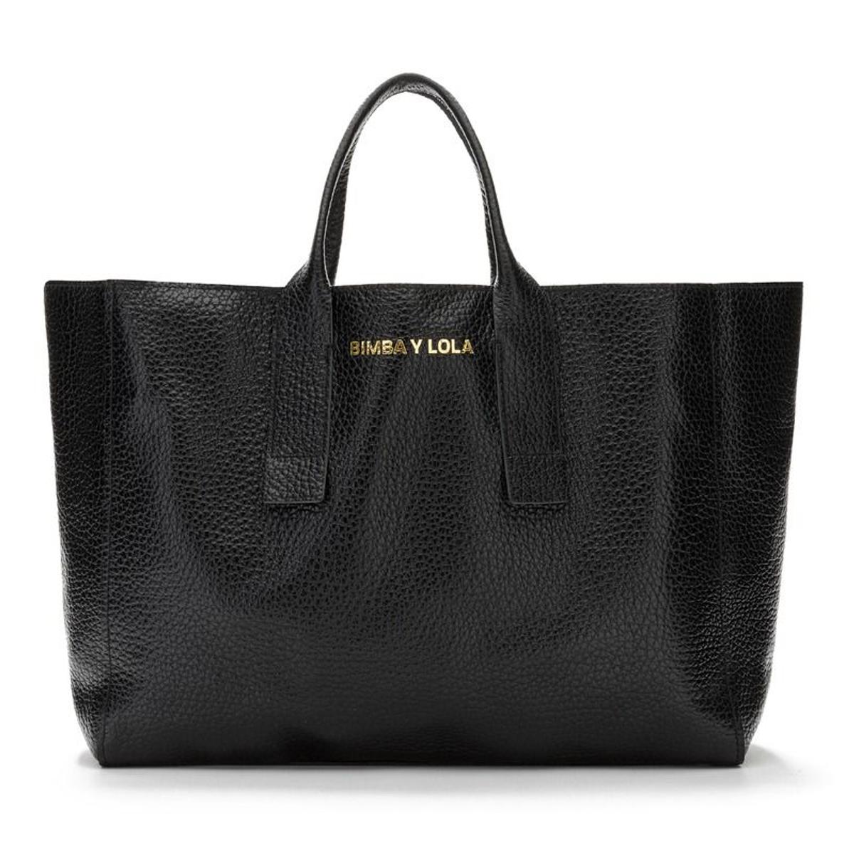 Bolso shopper piel grande negro, Bimba y Lola