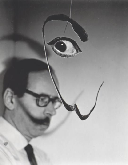 Autoretrat de Philippe Halsman amb elements dalinians.