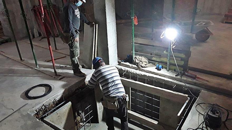 Les obres que es fan al centre cívic de Palau-saverdera