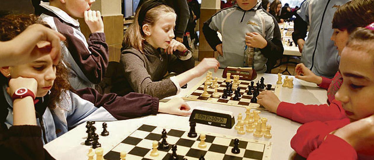 Participantes en el zonal de ajedrez, en el San Fernando.