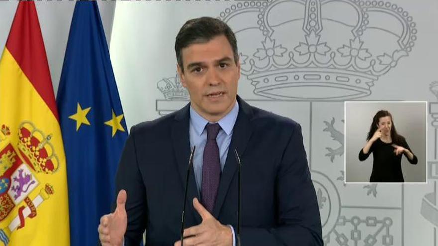 Sánchez asegura que la desescalada comenzará "como pronto" en dos semanas