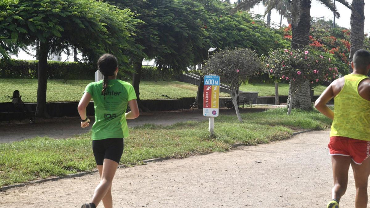 Deporte con calor en el Parque Romano