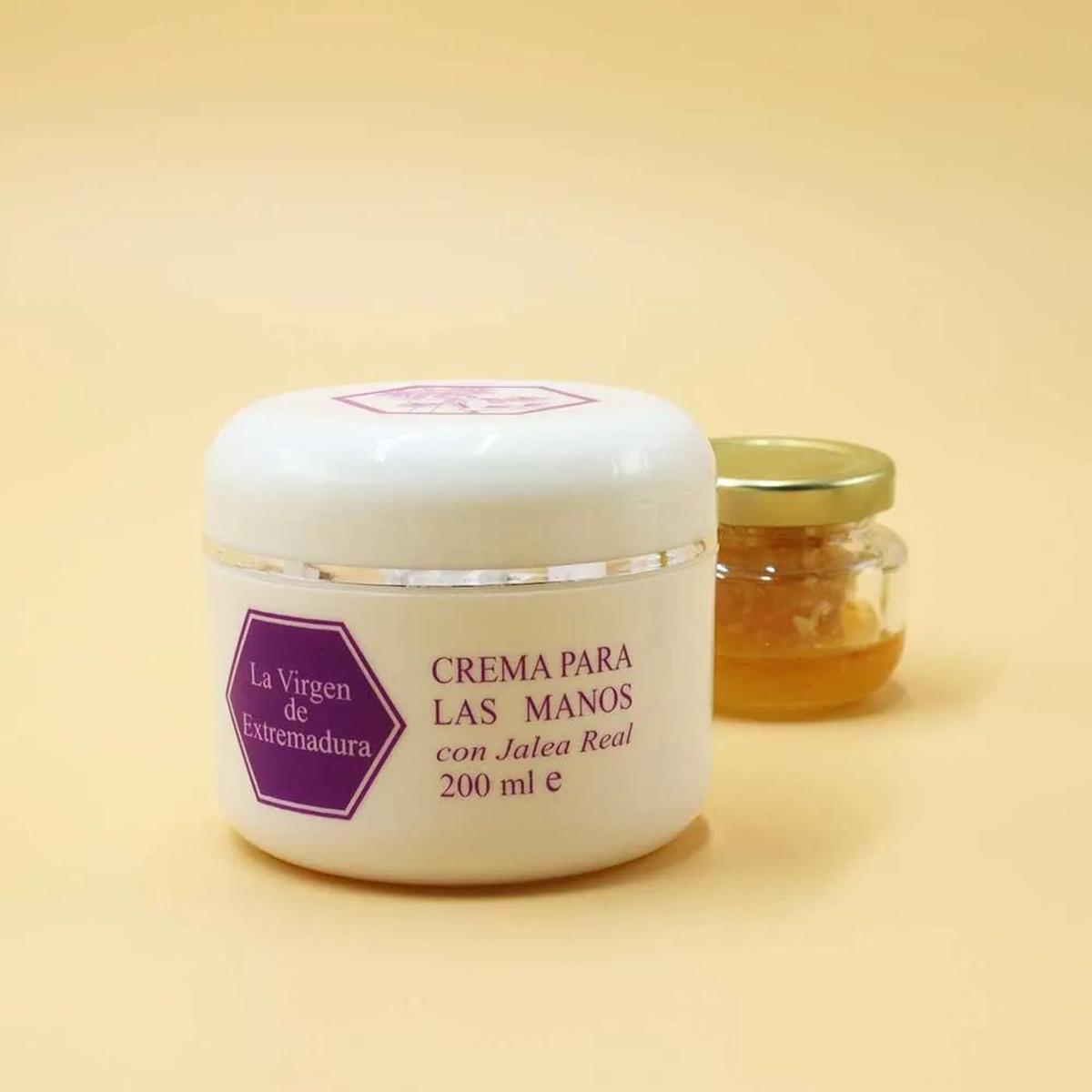 Crema para manos con miel y jalea real.