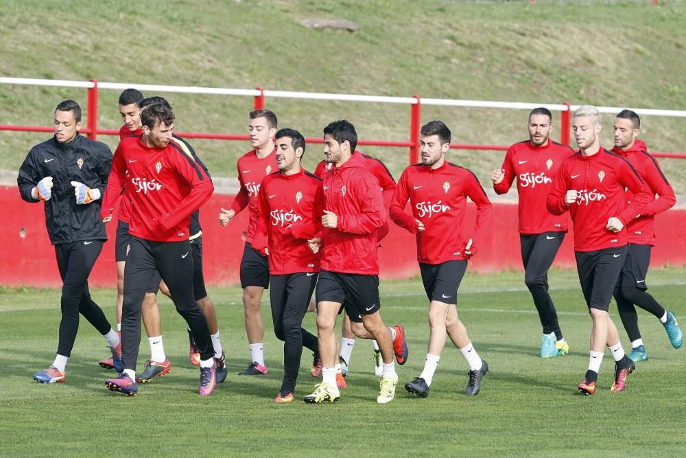 Entrenamiento del Sporting