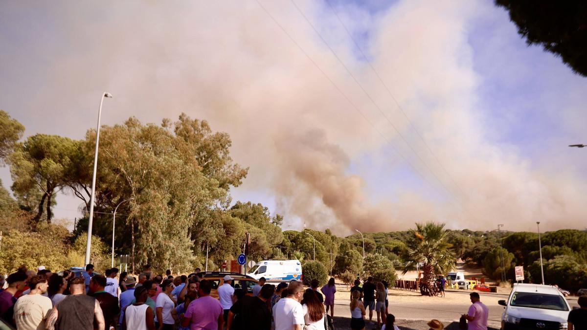 Los desalojados por el incendio forestal de Cerro Muriano en Córdoba no podrán regresar a sus casas esta noche