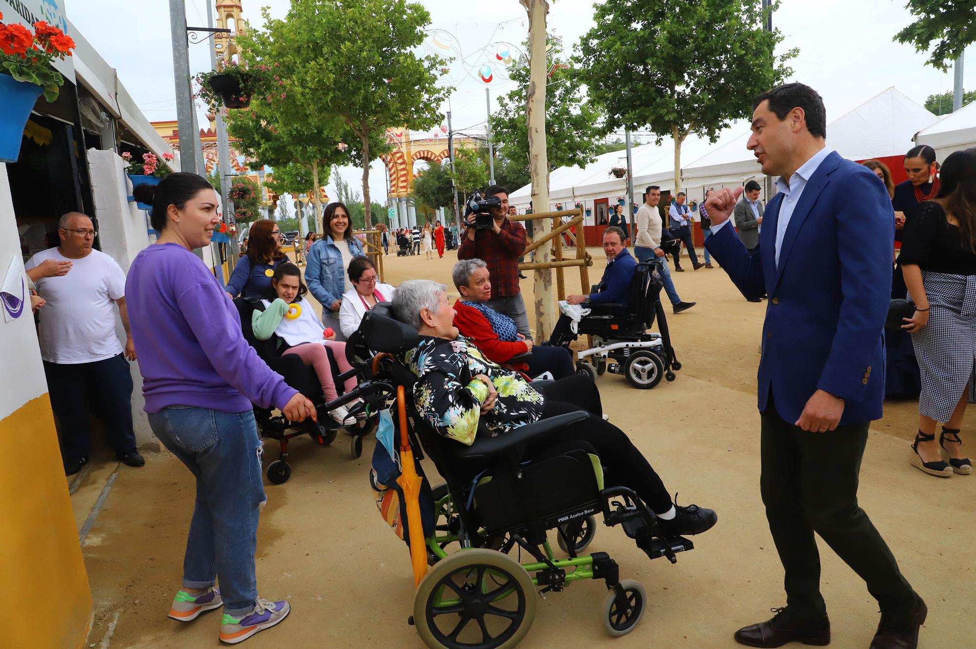 Visita de Juanma Moreno a la Feria de Córdoba