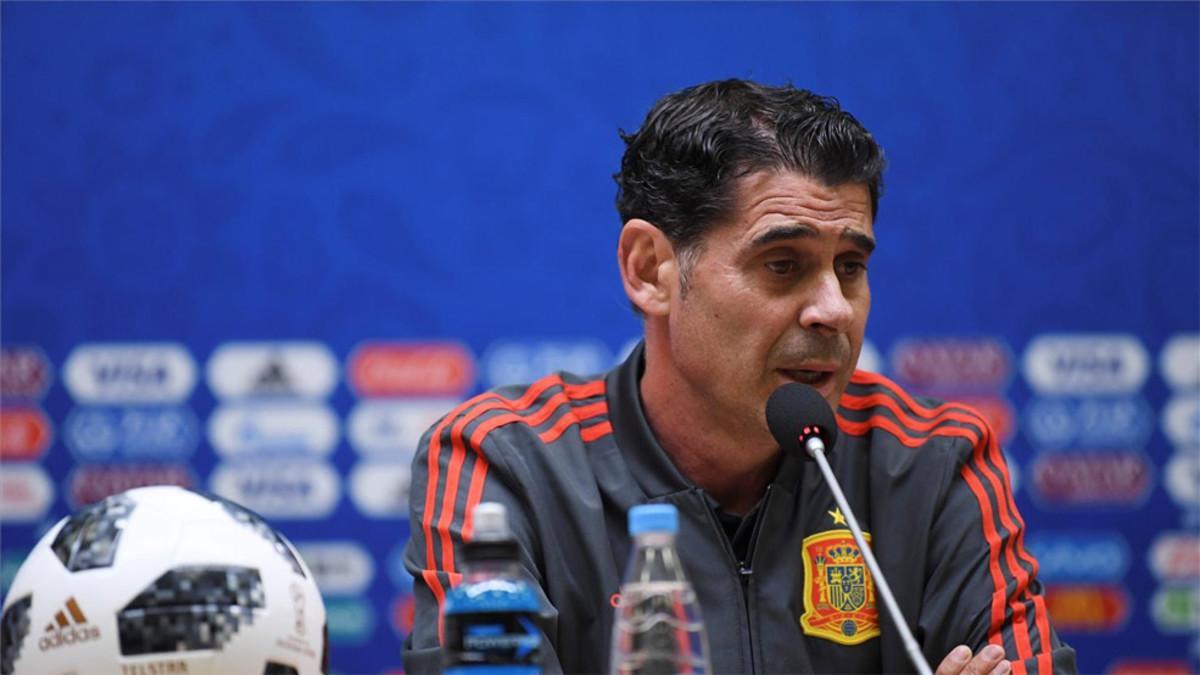 Fernando Hierro se mostró esperanzado con el partido ante Rusia