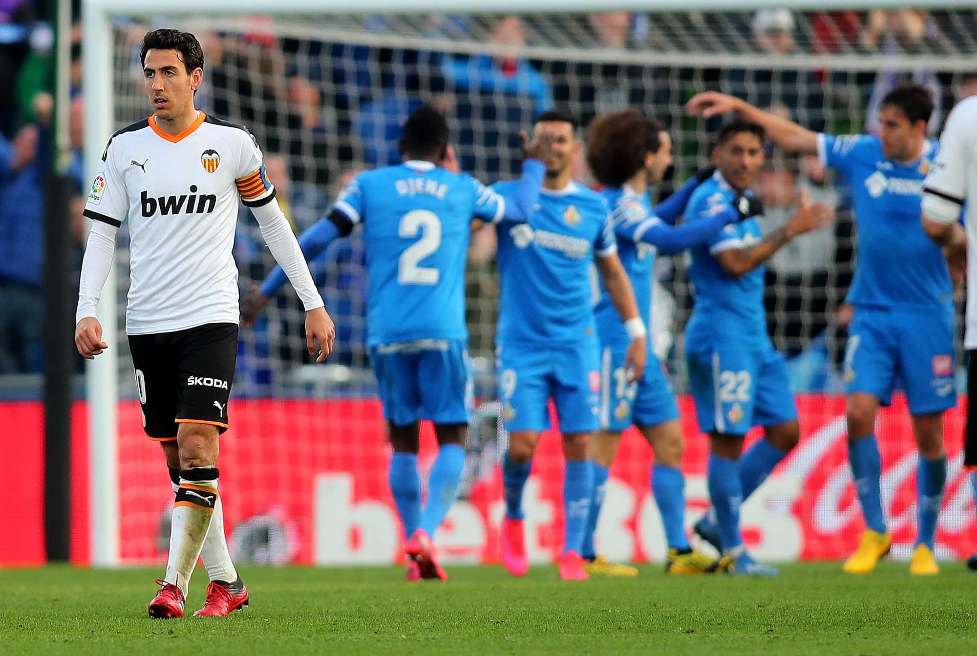 Los enfrentamientos Valencia CF - Getafe con Bordalás en el banquillo madrileño